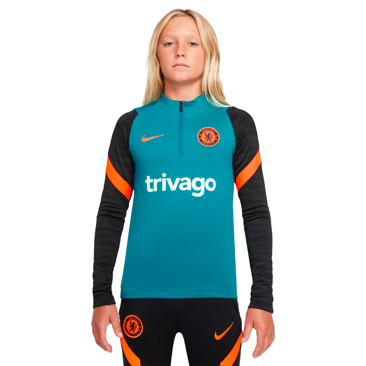 Nueva Entrenamiento Sudadera FC Chelsea Azul 20 21