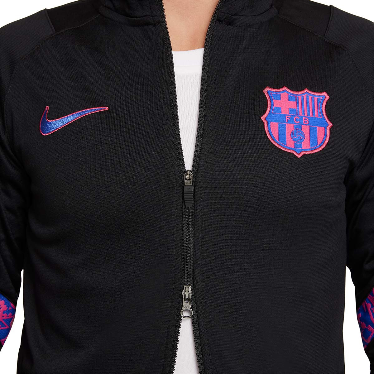 chandal negro fc barcelona