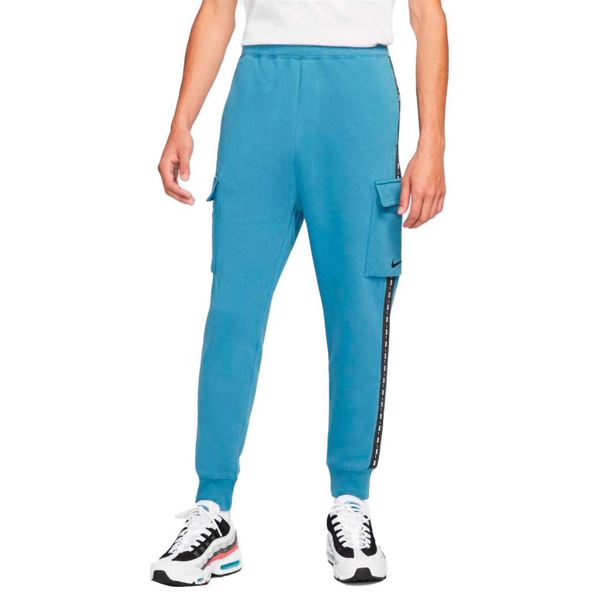Pantaloni lunghi Nike NSW Repeat Fleece Cargo Bb Riftblue-Black - Fútbol  Emotion