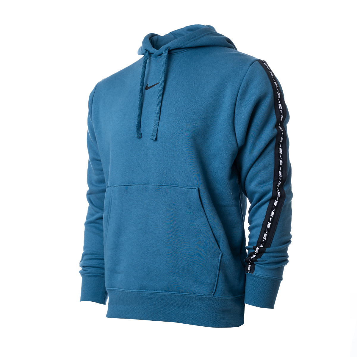 Sudadera Nike NSW Repeat Fleece Pullover Hoodie BB Riftblue-Black - Fútbol  Emotion
