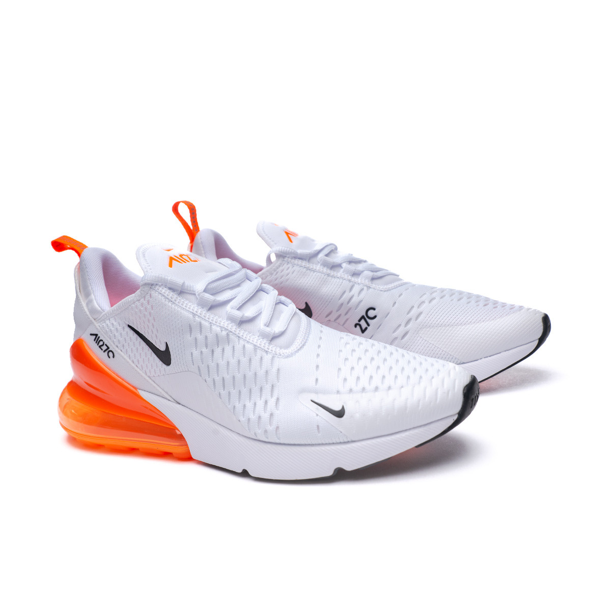 Filosófico voltaje Seleccione Zapatilla Nike Air Max 270 Essential White-Black-Total Orange-Reflect  Silver - Fútbol Emotion