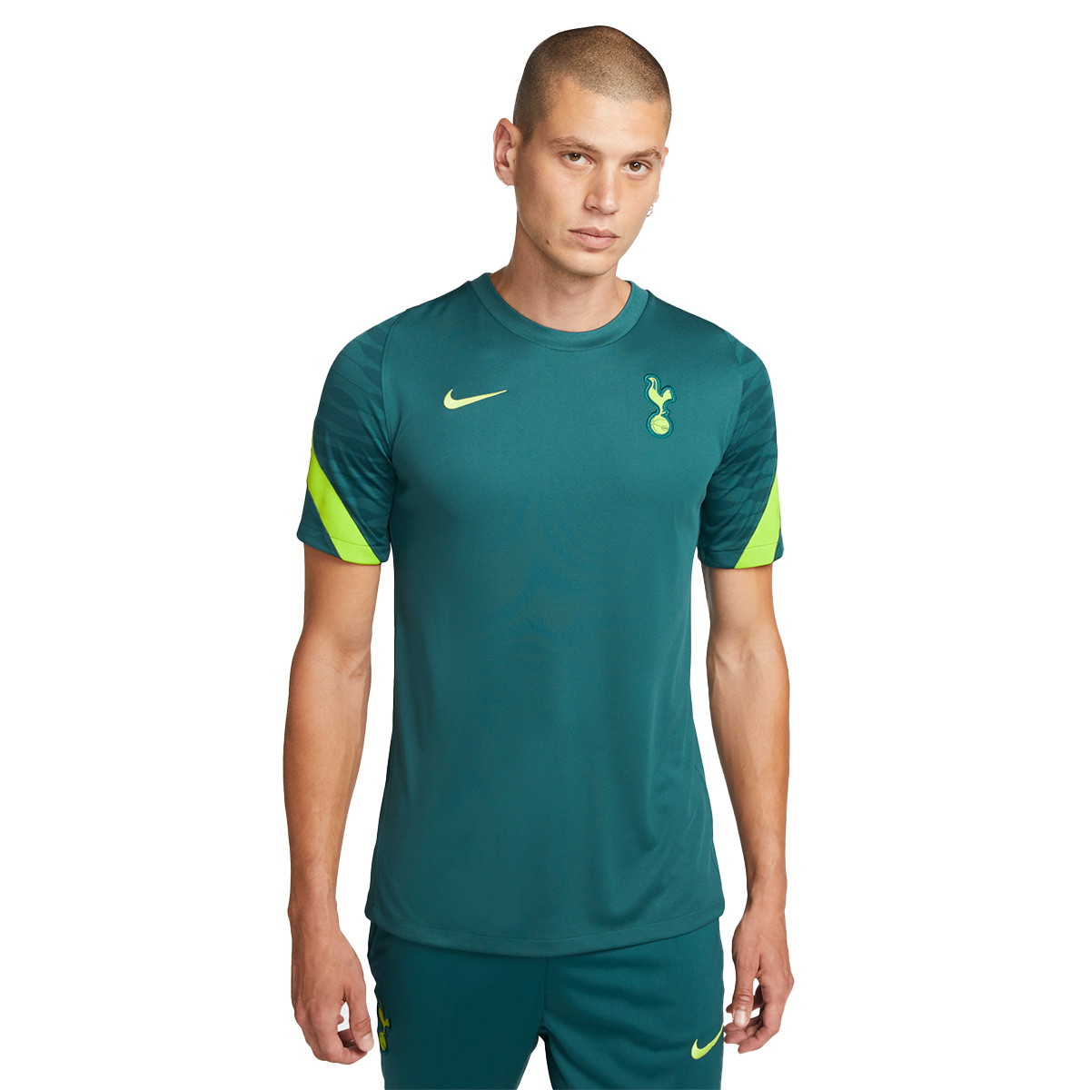 Camiseta Nike Tottenham Hotspur FC Training 2021-2022 Dark teal green-Venom  green - Fútbol Emotion