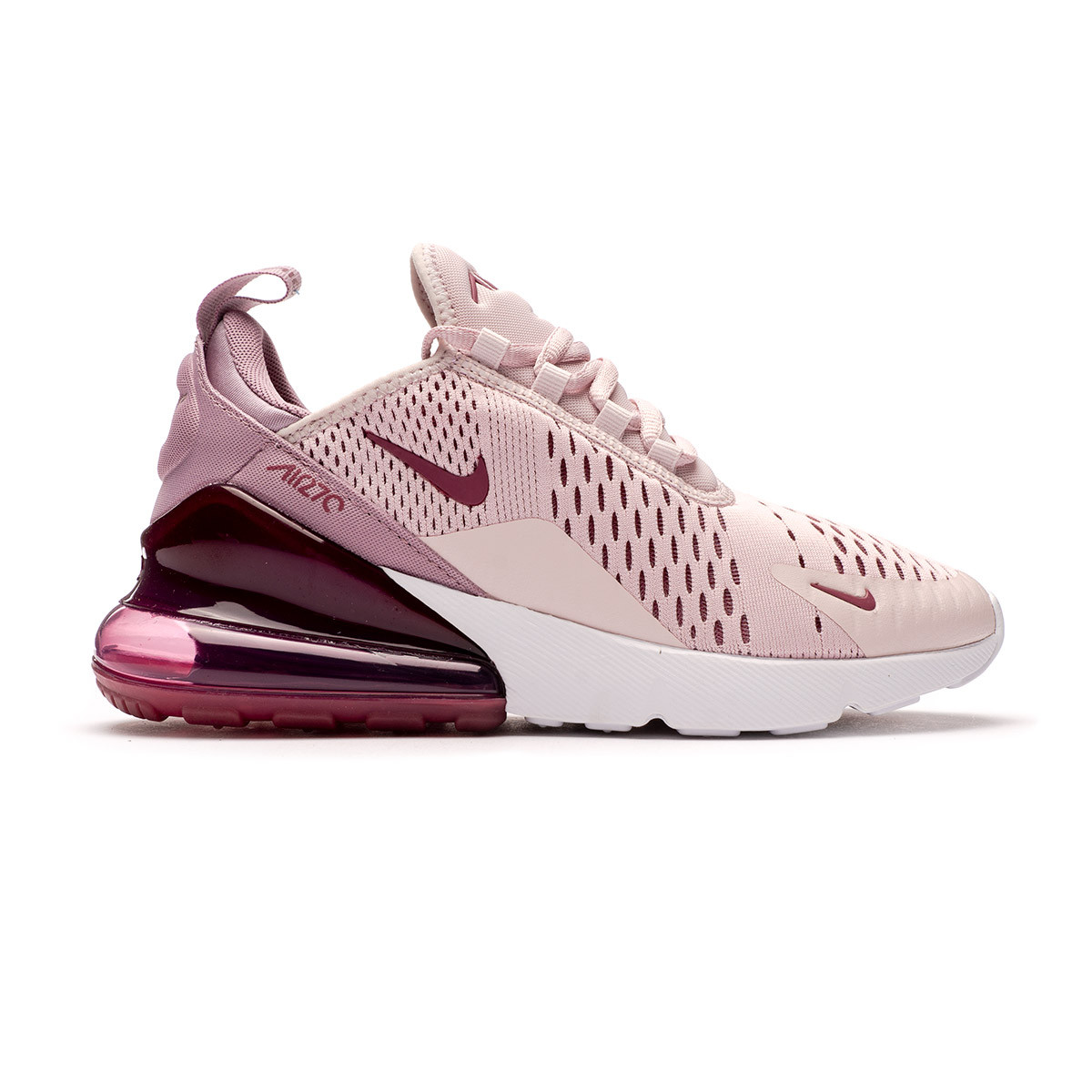 Zapatilla Nike Air Max 270 Mujer Barely Rose-Vintage Wine-Elemental Rose-White Fútbol Emotion