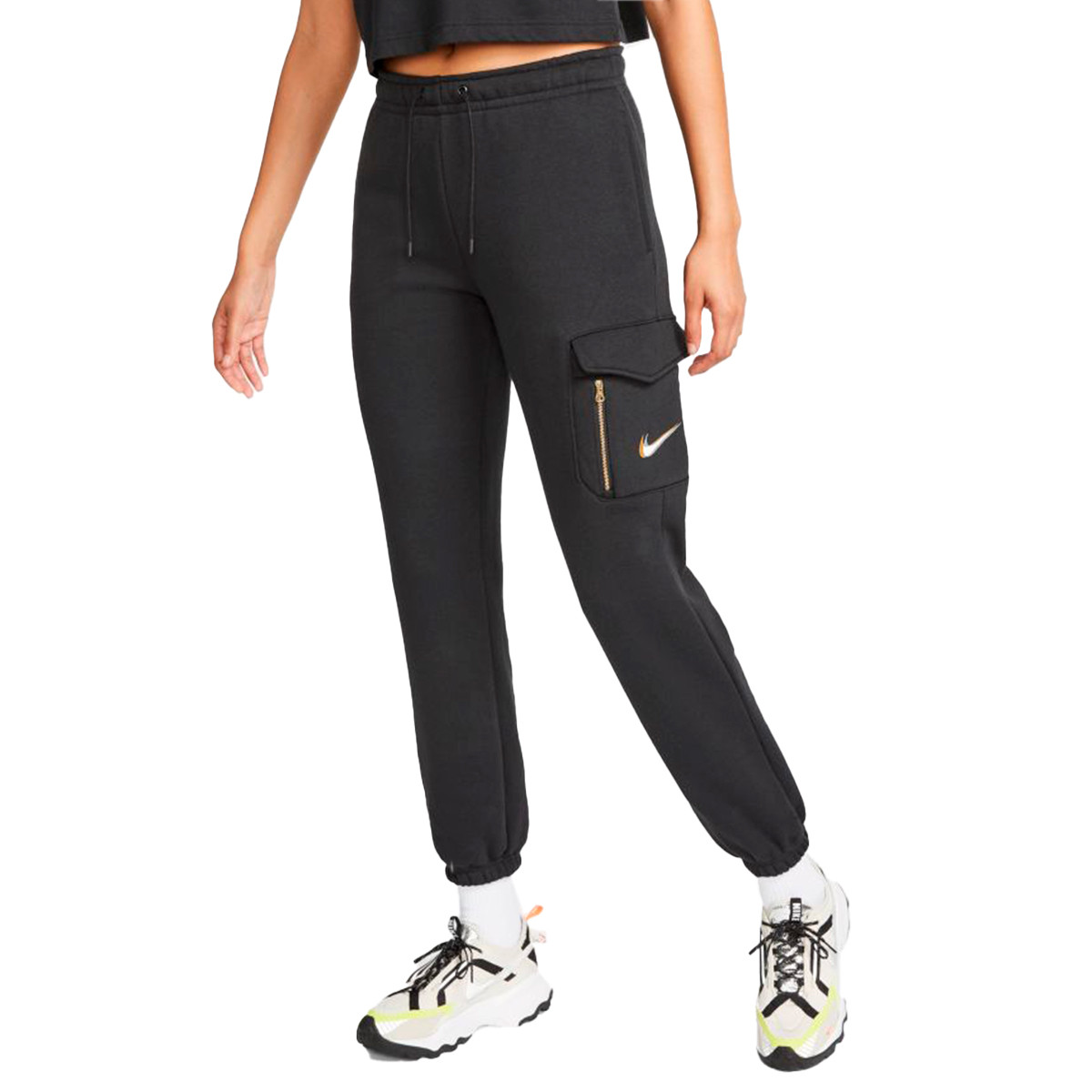 Pantalon Nike NSW Bb Cargo Loose Print Femme Black - Fútbol Emotion