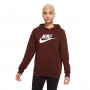 NSW Essential Fleece GX Hoodie Mujer Bronze eclipse-White
