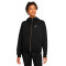 Chaqueta Sportswear Full-Zip Hoodie Bb Fleece Print Mujer Black