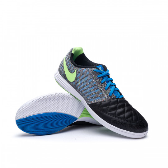 Indoor boots Nike Lunar II Black-Lime Glow-Blue - Fútbol Emotion
