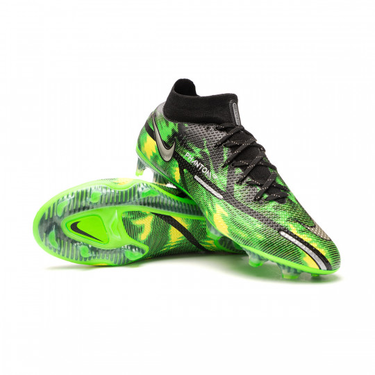 Bota de fútbol Nike Phantom GT2 Elite DF FG Black-Platinum-Green Strike -  Fútbol Emotion