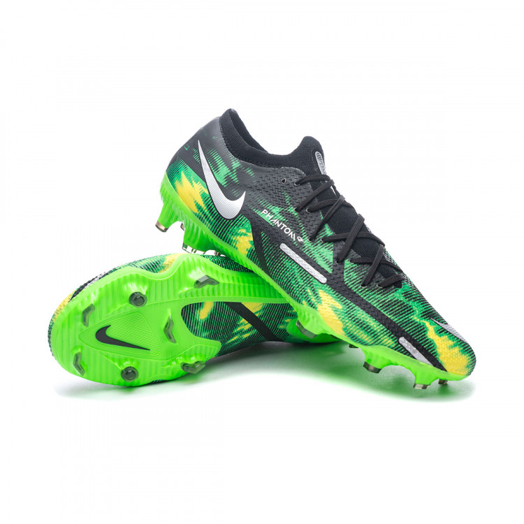 Chuteira Nike Phantom GT2 Pro FG Black-Platinum-Green Strike - Fútbol  Emotion