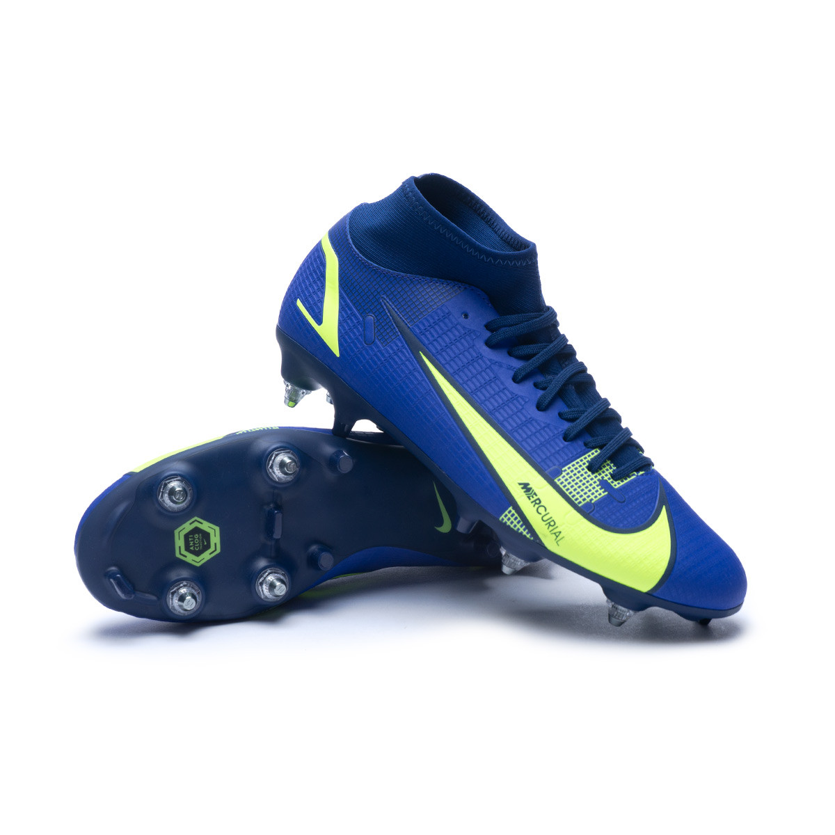 Bota fútbol Nike Mercurial Superfly 8 Academy SG-Pro Acc Lapis-Volt-Blue Void - Fútbol Emotion