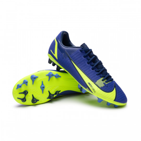 Bota de fútbol Nike Mercurial Vapor 14 Academy AG Lapis-Volt-Blue Void -  Fútbol Emotion