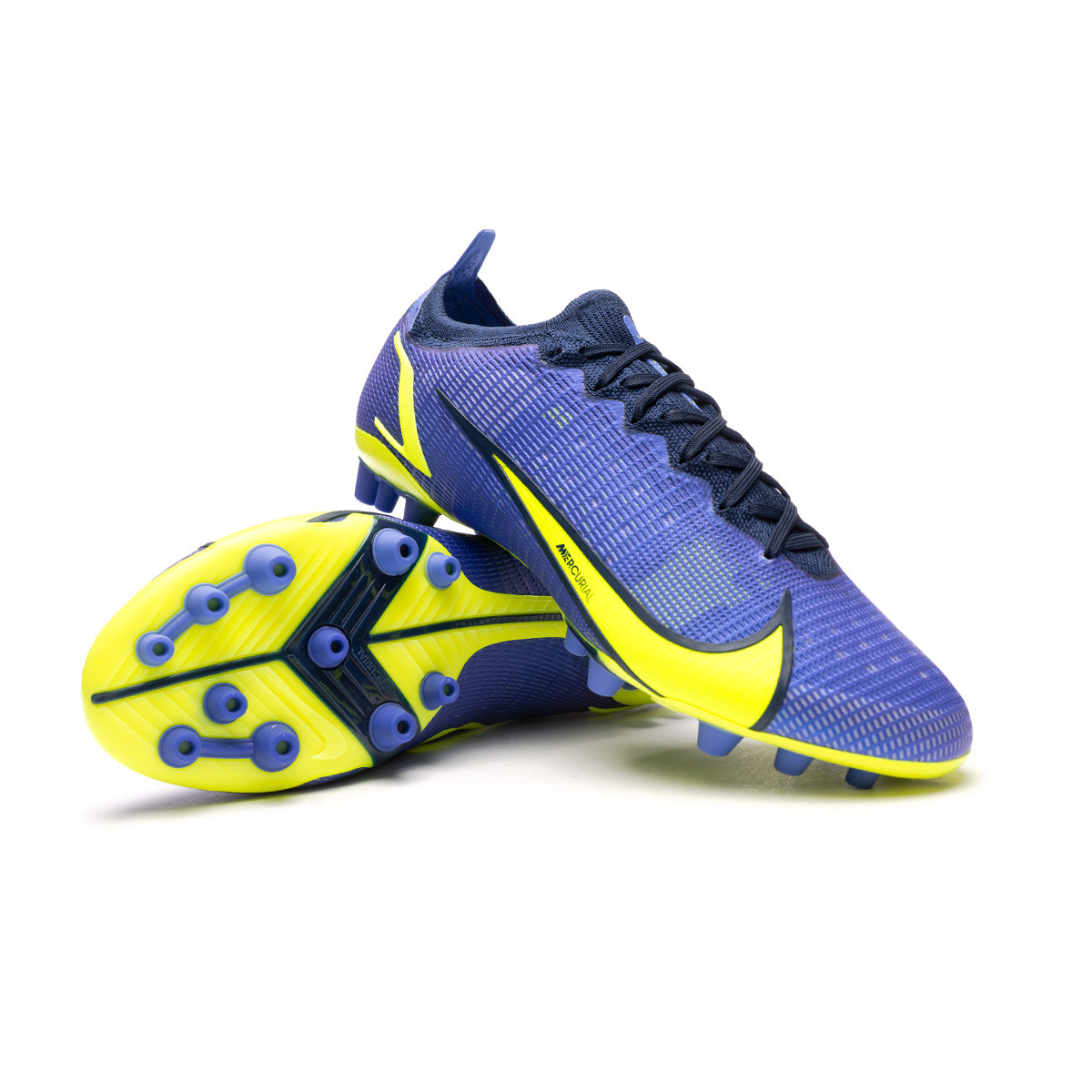 Bota fútbol Nike Mercurial Vapor 14 AG Sapphire-Volt-Blue Void - Fútbol Emotion