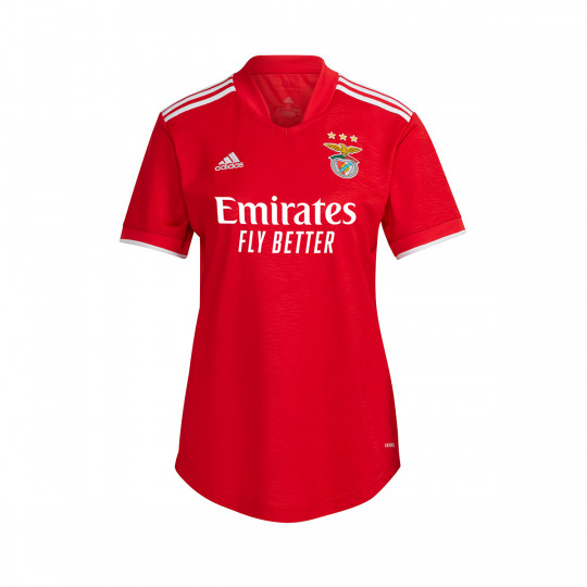 experimental oficial Arenoso Camiseta adidas SL Benfica Primera Equipación 2021-2022 Mujer Red - Fútbol  Emotion
