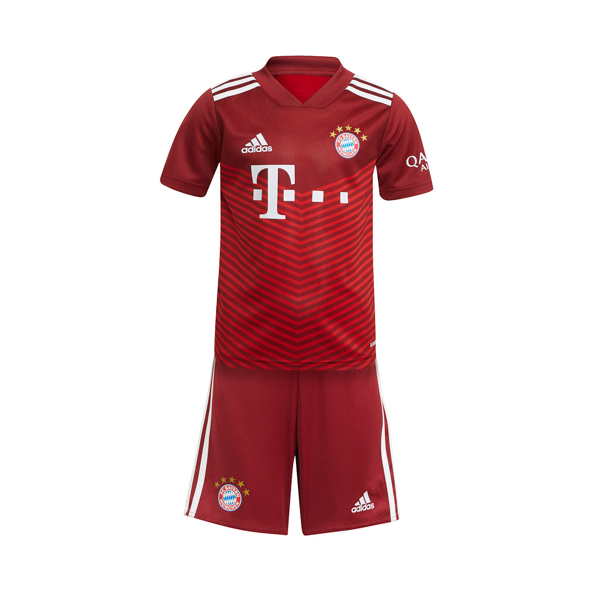 Conjunto adidas Bayern de Múnich Primera Equipación 2021-2022 Niño True Red - Fútbol Emotion