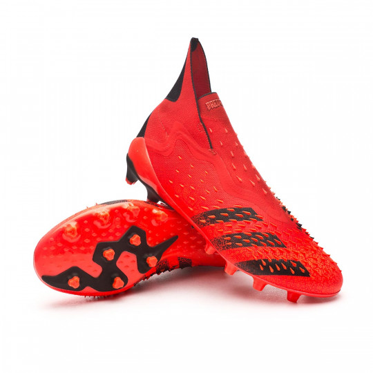 Bota de fútbol adidas Predator + AG Red-Black-Solar Red - Fútbol Emotion