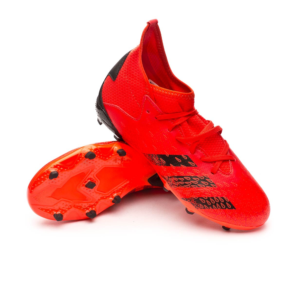 Bota adidas Predator Freak FG Niño Red-Black-Solar Red - Fútbol