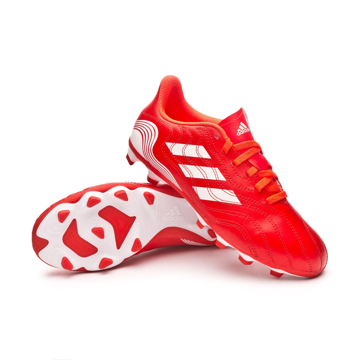 colgante Quejar cebra Bota de fútbol adidas Copa Sense .4 FxG Niño Red-White-Solar Red - Fútbol  Emotion