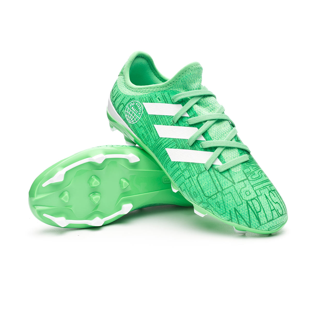 Pero La cabra Billy mermelada Bota de fútbol adidas Gamemode Knit FG Niño Green - Fútbol Emotion