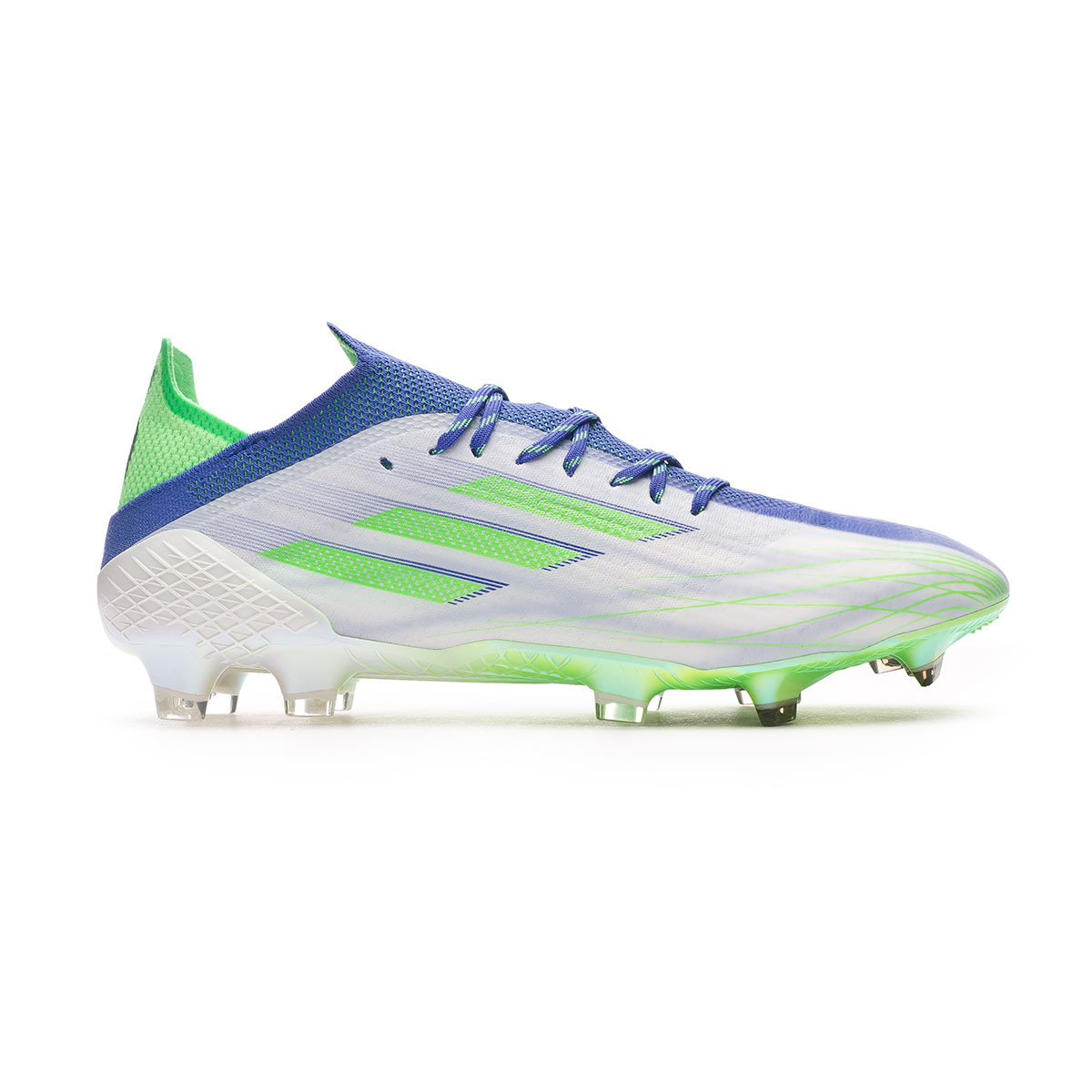 Contiene Año nuevo exposición Bota de fútbol adidas X Speedflow .1 White-Blue-Green - Fútbol Emotion