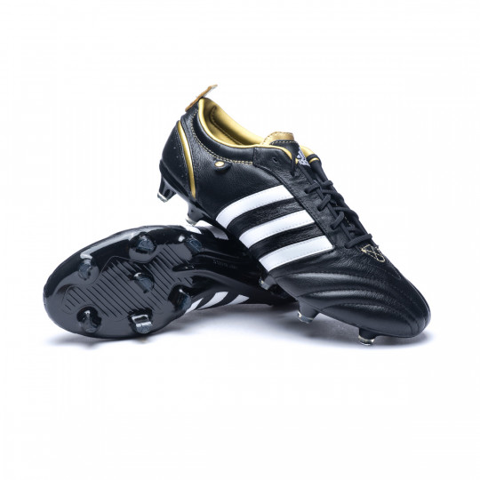 Bota de fútbol adidas adiPure Black-White-Gold - Fútbol Emotion