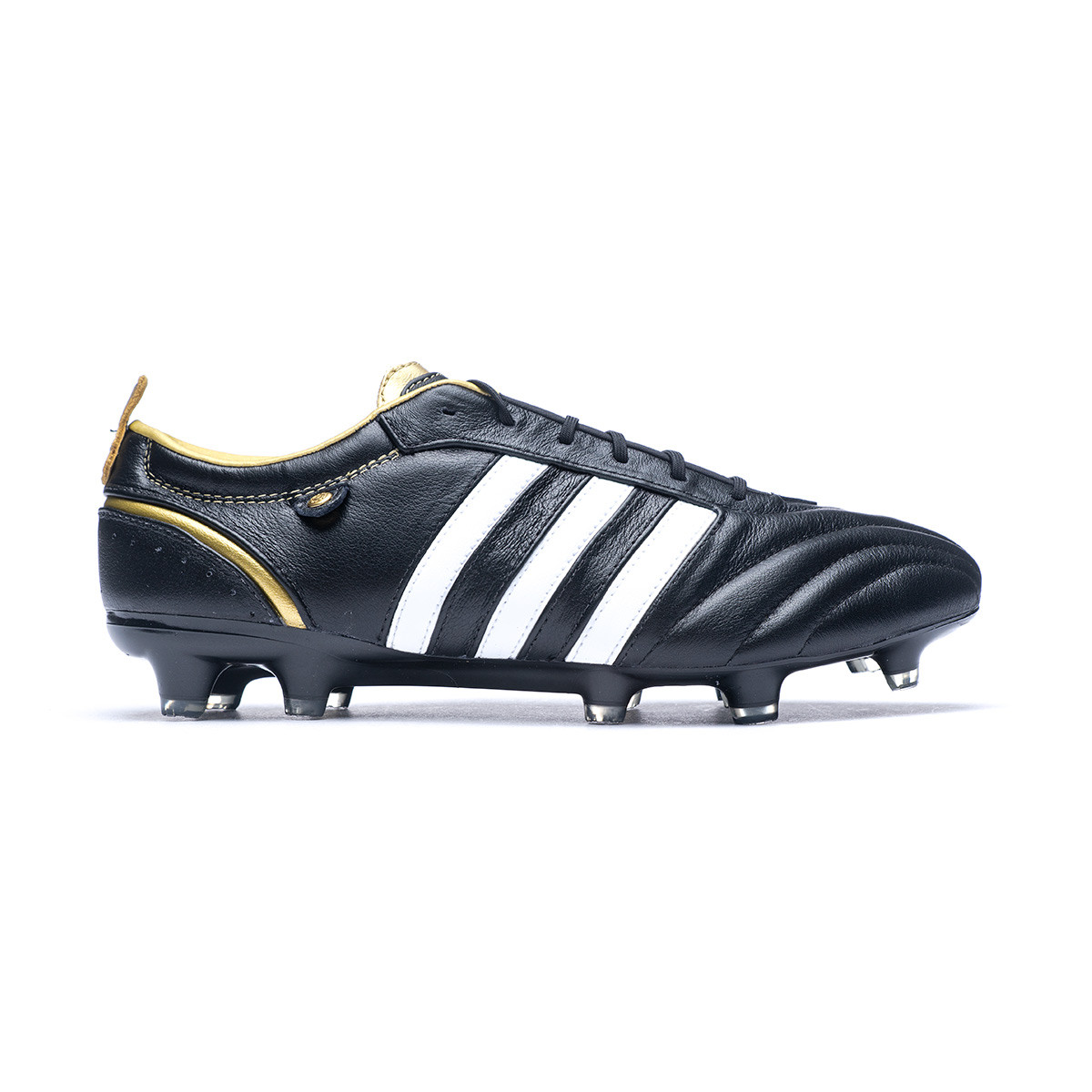 Bota de fútbol adidas adiPure Black-White-Gold - Fútbol Emotion