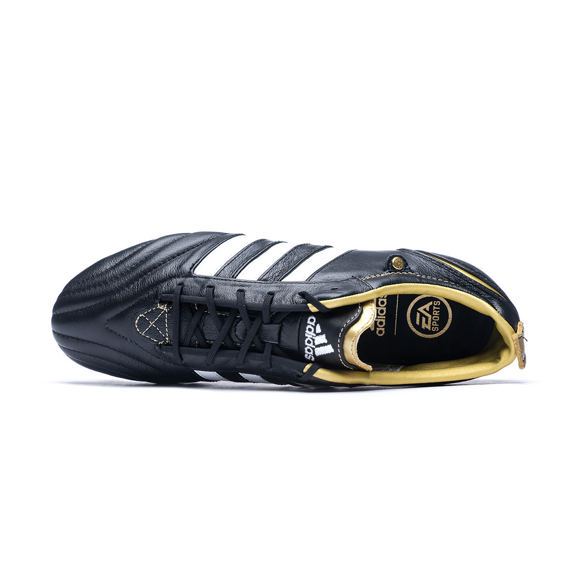 Bota de fútbol adidas adiPure Black-White-Gold - Fútbol Emotion