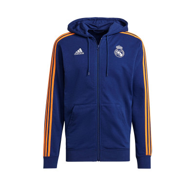 blue orange and white adidas jacket