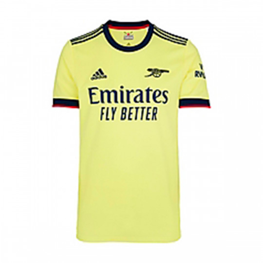 Camiseta adidas Arsenal FC Segunda Equipación 2021-2022 Niño Pearl Citrine  - Fútbol Emotion