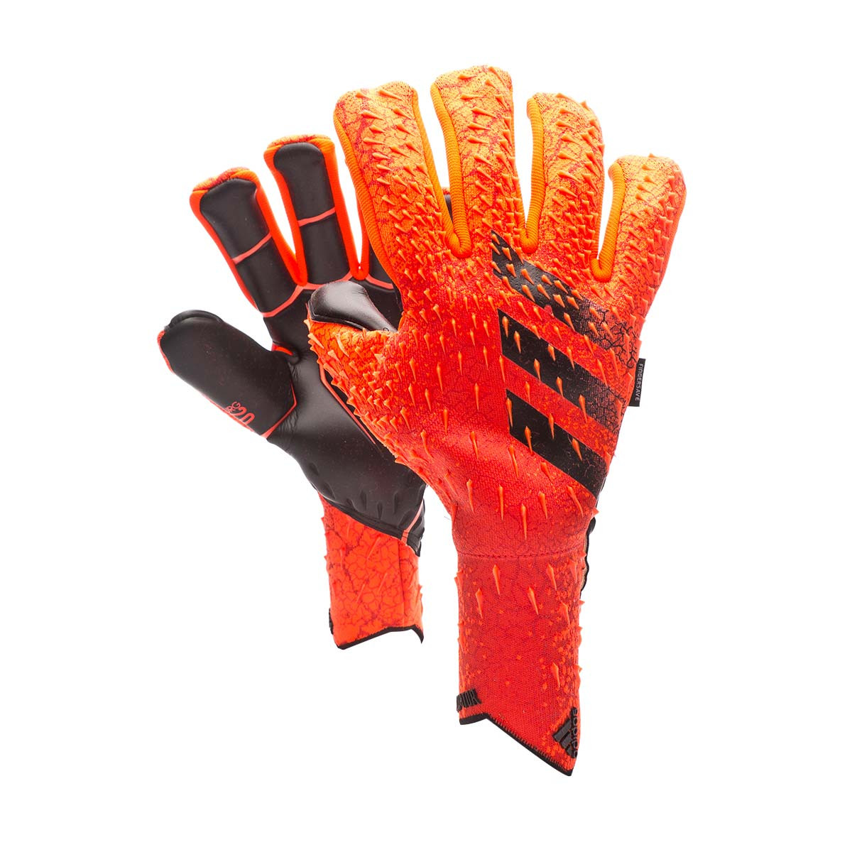 Saludar lector amargo Glove adidas Predator Pro Fingersave Solar Red-Black - Fútbol Emotion