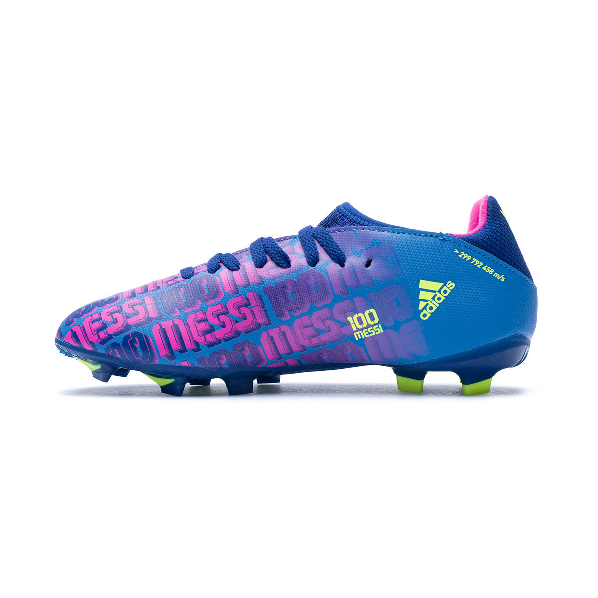 Electricista Alabama máquina Bota de fútbol adidas X Speedflow Messi .3 FG Niño Victory Blue-Shock  Pink-Solar Yellow - Fútbol Emotion
