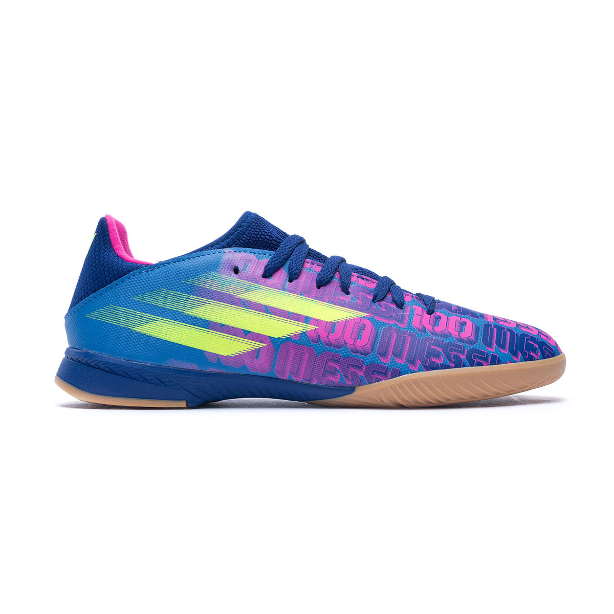 Futsal Shoes adidas X Speedflow Messi .3 IN Niño Victory Blue-Shock  Pink-Solar Yellow - Fútbol Emotion