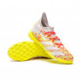 Zapatos de fútbol Predator Freak .3 Turf Niño Clear-White-Solar Yellow