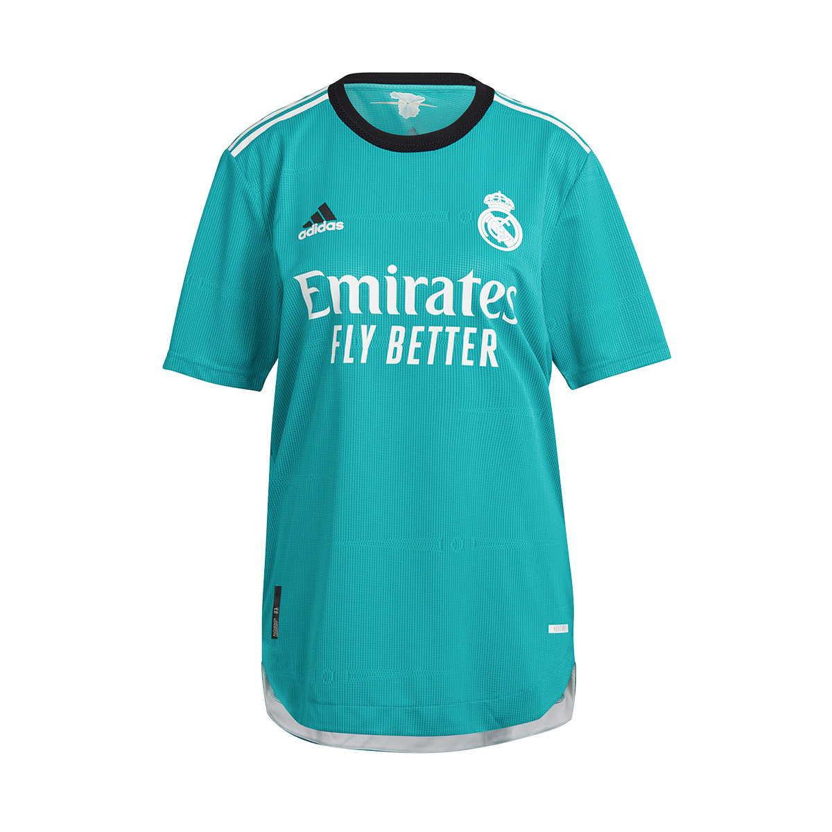 oído Viva traje Camiseta adidas Real Madrid CF Tercera Equipación Authentic 2021-2022  Hi-Res Aqua - Fútbol Emotion