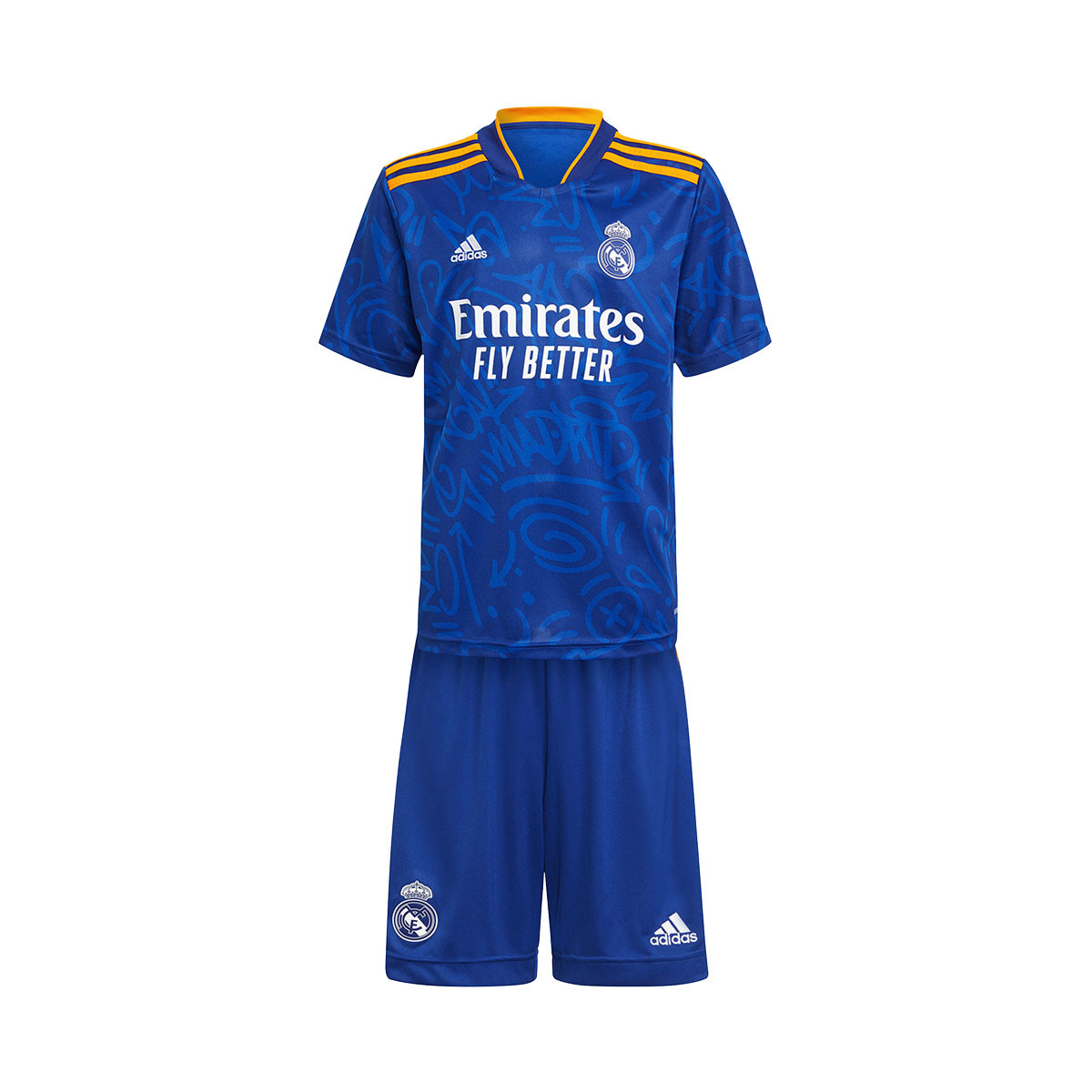 Conjunto adidas Real Madrid CF Segunda Equipación 2021-2022 Niño Victory Blue - Fútbol