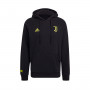 Juventus FC Fanswear 2021-2022 Black-Acid Yellow