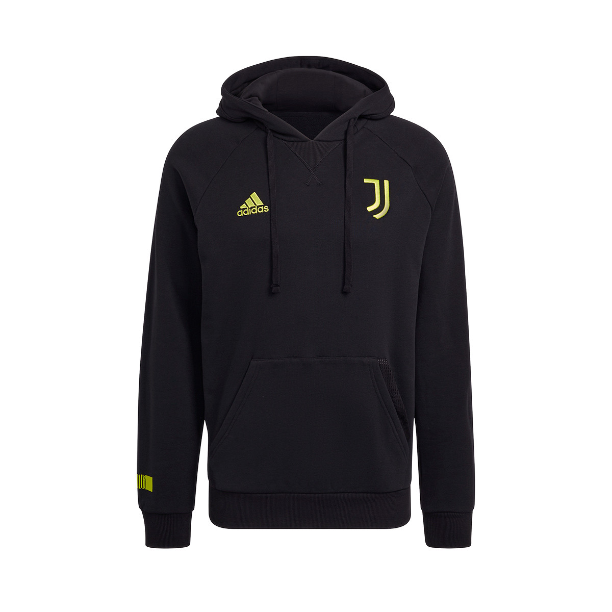 Sudadera adidas Juventus FC Fanswear Black-Acid Yellow - Fútbol Emotion