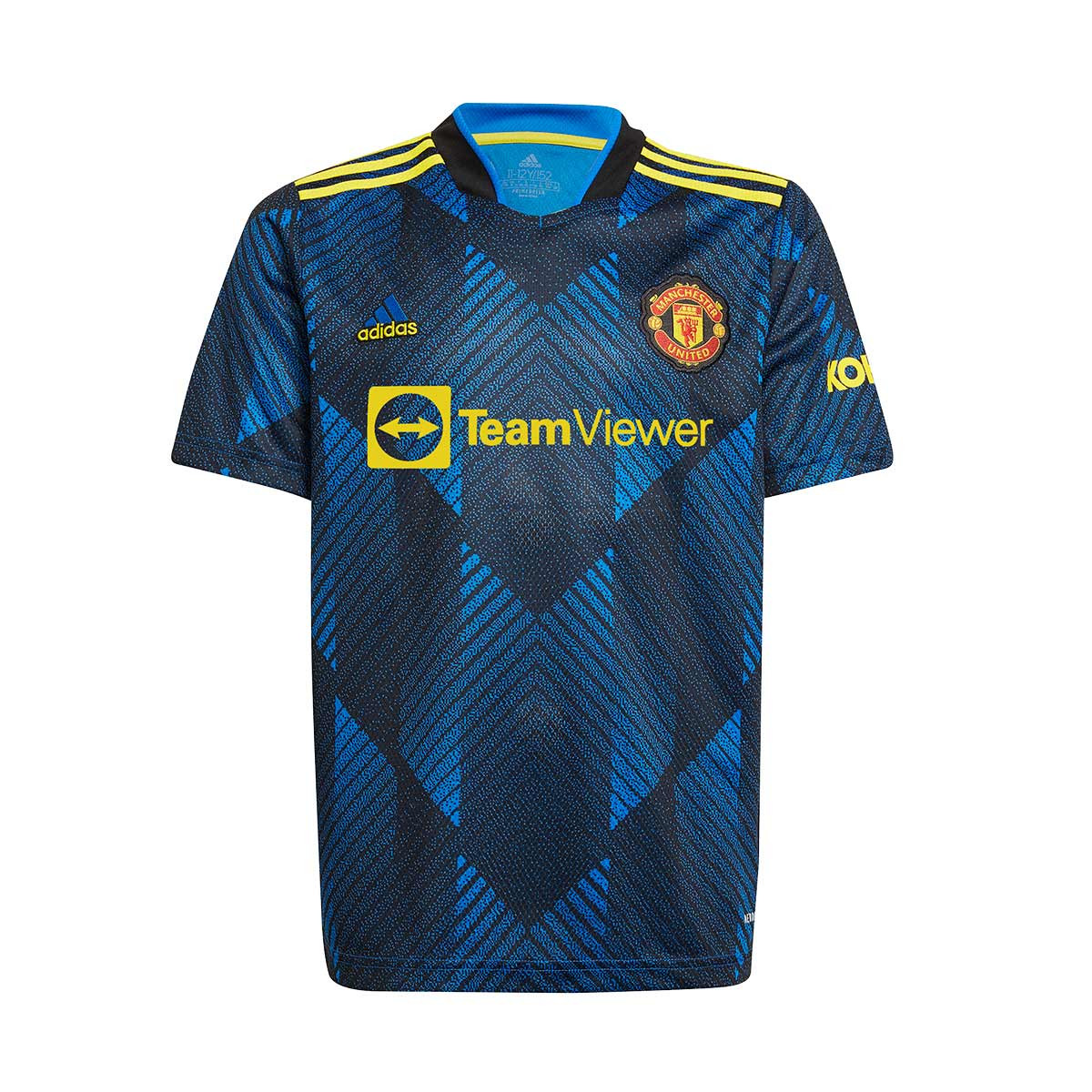 Maglia adidas Manchester United Terzo Kit 20212022 Bambino Glory blue