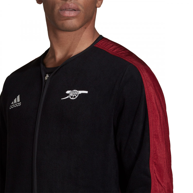 Jacket adidas Arsenal FC Fanswear 2021-2022 Black-Noble Maroon - Fútbol  Emotion