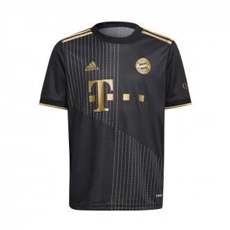 Camiseta FC Bayern de Múnich Segunda Equipación 2021-2022 Niño Black