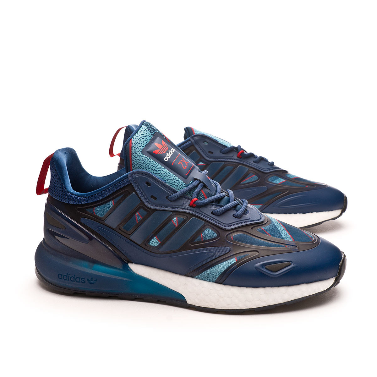 Zapatilla adidas ZX 2K Boost 2.0 Arsenal Blue-Scarlet - Fútbol