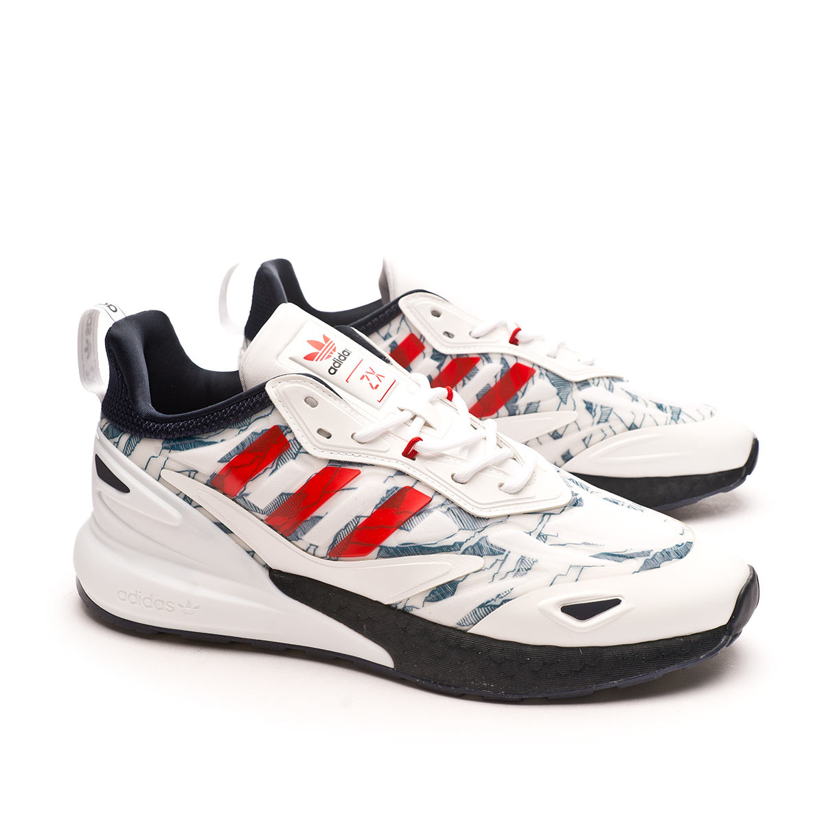 Zapatilla adidas ZX 2K Boost Bayern White-Active - Fútbol Emotion