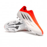 Zapatos de fútbol X Speedflow .3 LL FG White-Iron Metallic-Solar Red