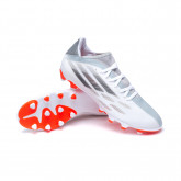 Zapatos de fútbol X Speedflow .3 MG White-Black-Solar red