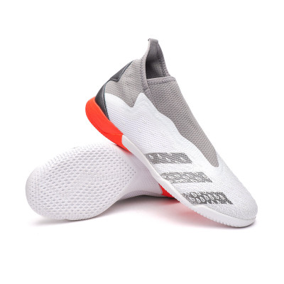 Futsal Shoes adidas Predator Freak .3 LL IN White-Iron Metallic-Solar Red -  Fútbol Emotion