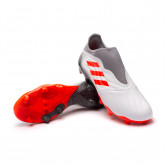 Zapatos de fútbol Copa Sense .3 LL FG White-Solar Red-Solar Red