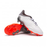Zapatos de fútbol Copa Sense .1 FG Niño White-Solar Red-Solar Red