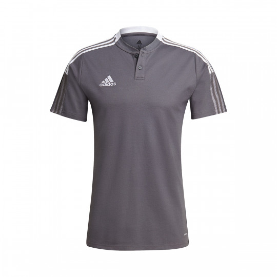 Polo shirt adidas Tiro 21 m/c Niño Team grey four - Fútbol Emotion