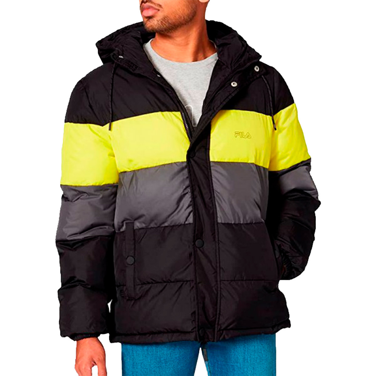 audible Intermedio Cumplimiento a Chaqueta FILA Pirro Blocked Puff Black-Asphalt-Sulphur Spring - Fútbol Emotion audible Intermedio Cumplimiento a Chaqueta FILA Pirro Blocked Puff Black-Asphalt-Sulphur Spring - Fútbol Emotion