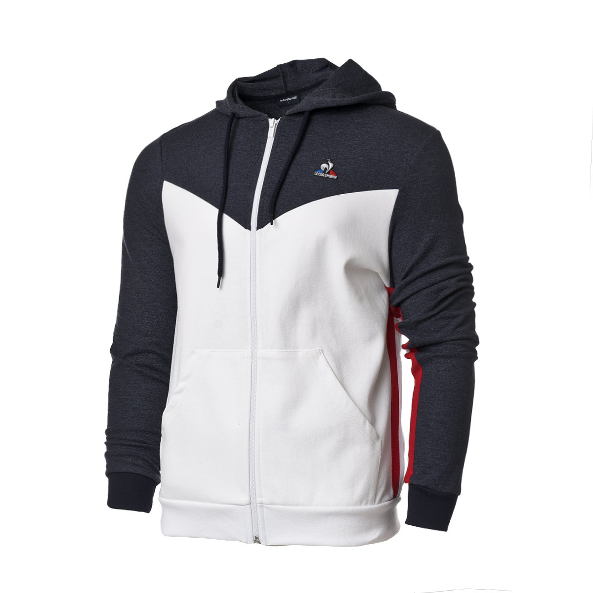 Le Coq Sportif Chaqueta de chándal Ess Fz Sweat N°3 M Black Negro Hombre