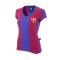 Camiseta FC Barcelona 1976 - 77 Womens Retro Football Azul-Granate